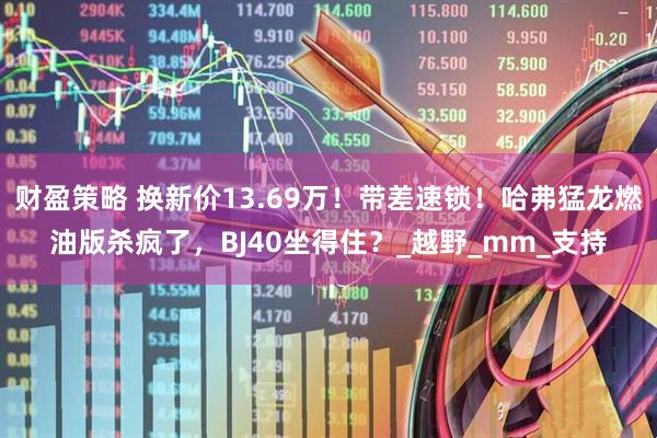 财盈策略 换新价13.69万！带差速锁！哈弗猛龙燃油版杀疯了，BJ40坐得住？_越野_mm_支持